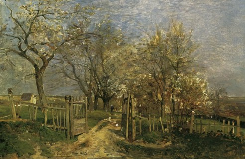 Spring in Hacking, 1883. Creator: Emil Jakob Schindler.
