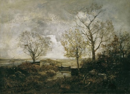 Autumn landscape by the river, c1887/1888. Creator: Emil Jakob Schindler.