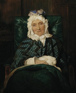 Aloisia Eltz in an armchair, 1834. Creator: Ferdinand Georg Waldmuller.