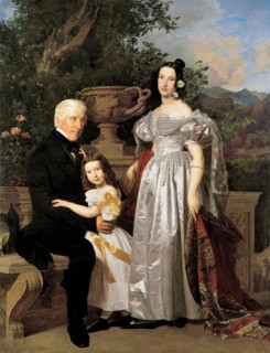 The princely Esterházy’s council Mathias Kerzmann with his second wife Maria Helena..., 1835. Creator: Ferdinand Georg Waldmuller.