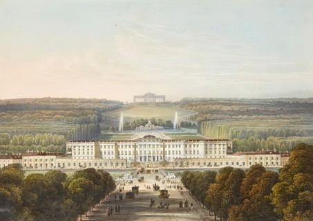 Schönbrunn Palace, undated. (c1840s). Creator: Franz Josef Sandmann.