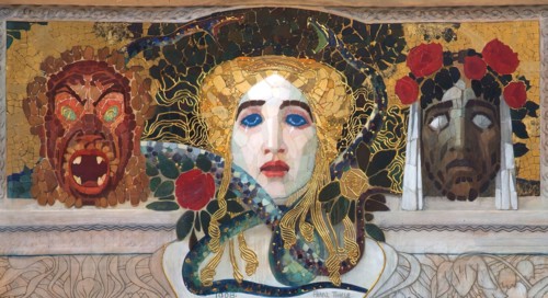 Design for a mosaic, 1897/1908. Creator: Franz Thiele.