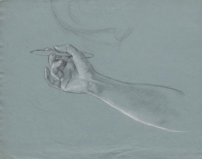 Arm study for the faculty image: Theology, c1898/1900. Creator: Franz von Matsch.