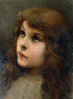 Study Head, undated. (late 19th century). Creator: Gabriel Max.