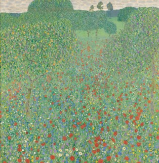 Blooming poppies, 1907. Creator: Gustav Klimt.