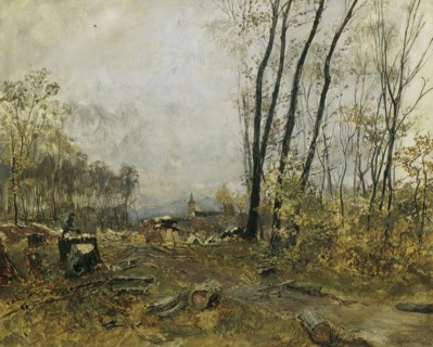 Au near Klosterneuburg, 1893. Creator: Hugo Charlemont.