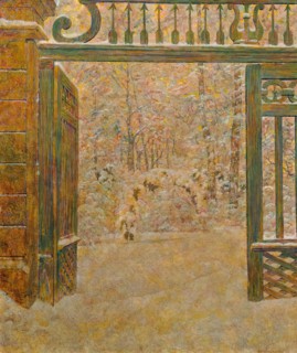 Winter in the Park, 1925. Creator: Leopold Blauensteiner.