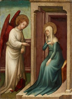 Annunciation to St. Anna, 1430. Creator: Master of Performances.
