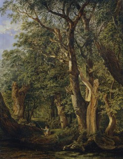 Game from the Prater with boys fishing, 1831. Creator: Matthias Rudolf Toma.