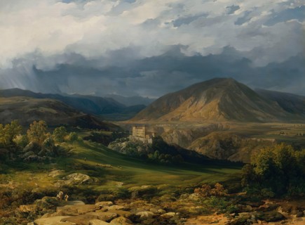 Cles Castle in the Nonntal in South Tyrol, 1846. Creator: Thomas Ender.