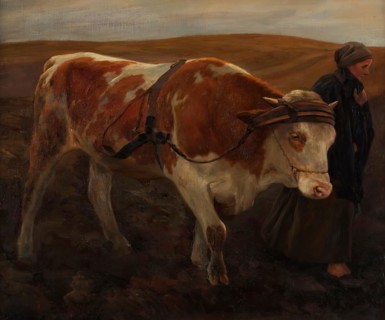 The return home from the field, 1898. Creator: Alfred Schrötter of Kristelli.