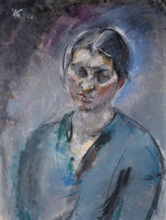 The artist's wife, 1914. Creator: Anton Kolig.