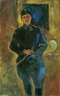 Otto von Aichelburg-Zossenegg as a cavalry lieutenant, 1916. Creator: Anton Kolig.