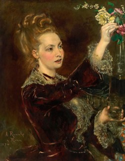 Elisabeth von Nast-Kolb, née Hardegg, 1874. Creator: Anton Romako.