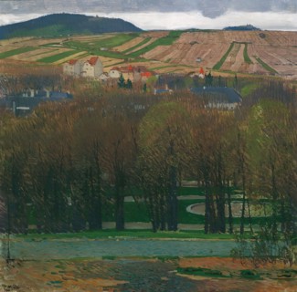 View from Heiligenstadt to the Nußberg, 1903. Creator: Carl Moll.