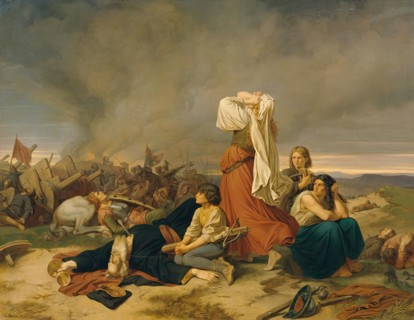 The Battle of Lipan in 1434, 1868. Creator: Christian Ruben.