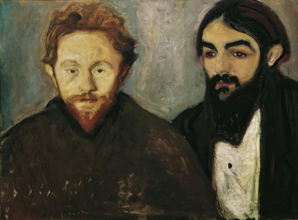 The painter Paul Herrmann and the doctor Paul Contard, 1897. Creator: Edvard Munch.