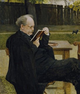 Reading man, 1905. Creator: Emanuel Baschny.