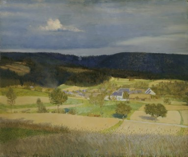 Village in the sun, 1910. Creator: Emanuel Baschny.