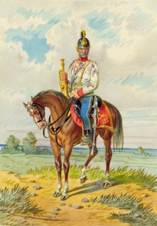 Soldier on horseback, undated. Creator: Franz Gerasch.