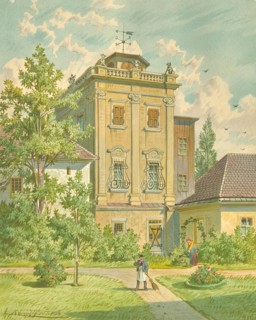 The old Hundsturm in Vienna's 5th district, undated. Creator: Franz Gerasch.