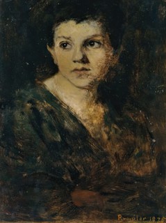 Boy's head, 1875. Creator: Franz Rumpler.