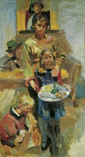 Isepp family portrait, 1927/1928. Creator: Franz Wiegele.