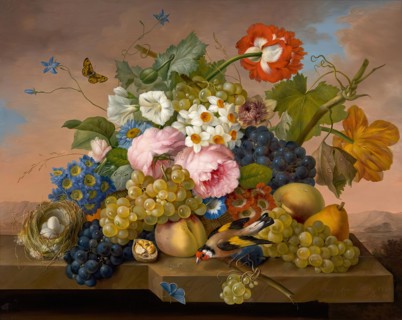 Flower still life, 1824. Creator: Franz Xaver Petter.