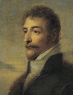 Half-length portrait of a bearded man, 1810/1818. Creator: Heinrich Friedrich Füger.