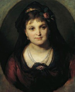 Rosalia Hermann, 1872. Creator: Friedrich von Amerling.