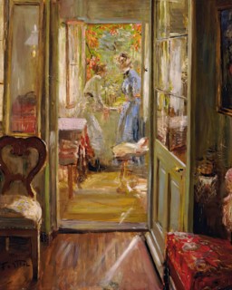 The artist's daughters in the veranda, 1901. Creator: Fritz Karl Hermann von Uhde.
