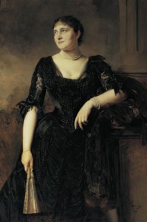 Portrait of a lady, 1887. Creator: Heinrich von Angeli.