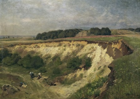 The sand pit, 1900. Creator: Hugo Darnaut.