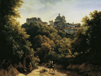 View of Ariccia, 1842. Creator: Johann Heinrich Schilbach.