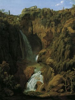The Neptune Grotto (waterfall near Tivoli), 1809. Creator: Johann Martin von Rohden.