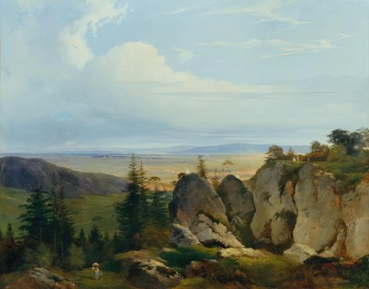 The Wiener-Neustädter Heide seen from Wetzelsdorf, 1843. Creator: Johann Nepomuk Passini.
