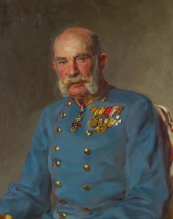Emperor Franz Joseph I in the uniform of an Austrian field marshal, 1916. Creator: John Quincy Adams.