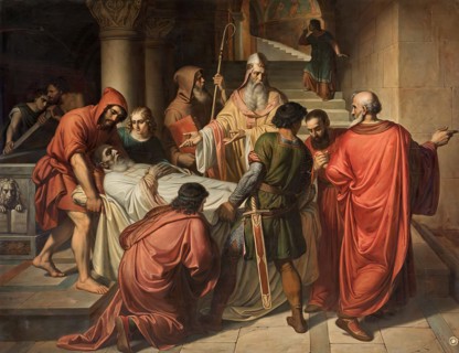 Handover of the body of St. Mark in Alexandria to the Venetians, 1847. Creator: Michael Kovacs.