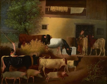 The return of the herd, 1844. Creator: Michael Neder.