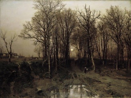Early spring in the Penzinger Au, 1887. Creator: Robert Russ.