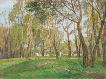Krieau in the Prater, 1902. Creator: Tina Blau.