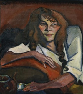 Portrait of a girl, 1913. Creator: Carl Moritz Cammerloher.