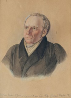 Professor Anton Schaller (1773-1844), the artist's father, 1828. Creator: Eduard Schaller.