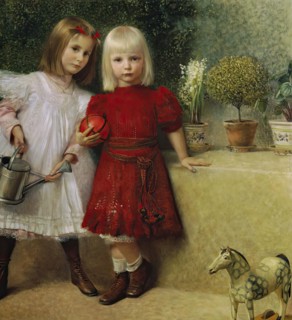 Hilda and Franzi von Matsch, the artist's children, 1901. Creator: Franz von Matsch.