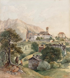Schenna near Meran, 1868. Creator: Johann Nepomuk Passini.