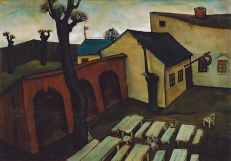 Inn in the suburbs, 1927. Creator: Viktor Planckh.