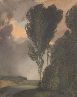Thunderstorm landscape, 1901. Creator: Rudolf Jettmar.