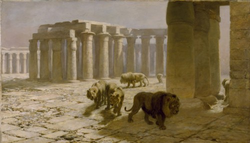 Syria, The Night Watch, 1880. Creator: Briton Riviere.