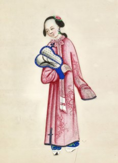 Leaf from Album of Costumes, 19th century. Creator: Unknown.