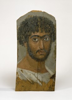 Panel Portrait of a Bearded Man, c170-180 CE. Creator: Unknown.